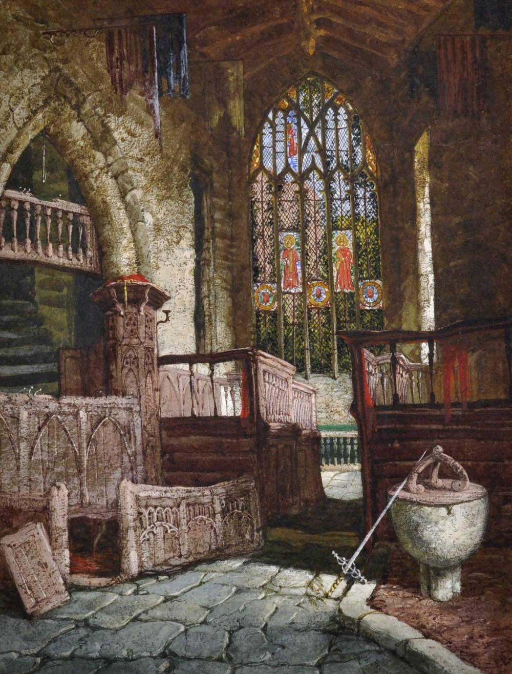 margaret rayner 1837 1920 british the interior of haddon chapel watercolour signed and inscribed on labels on reverse 18 5 x 15 · John Nicholson's Fine Art Auctioneers & Valuers · 2018-07-25 Margaret Rayner comparable auction result: margaret rayner 1837 1920 british the interior of haddon chapel watercolour signed and inscribed on labels on reverse 18 5 x 15