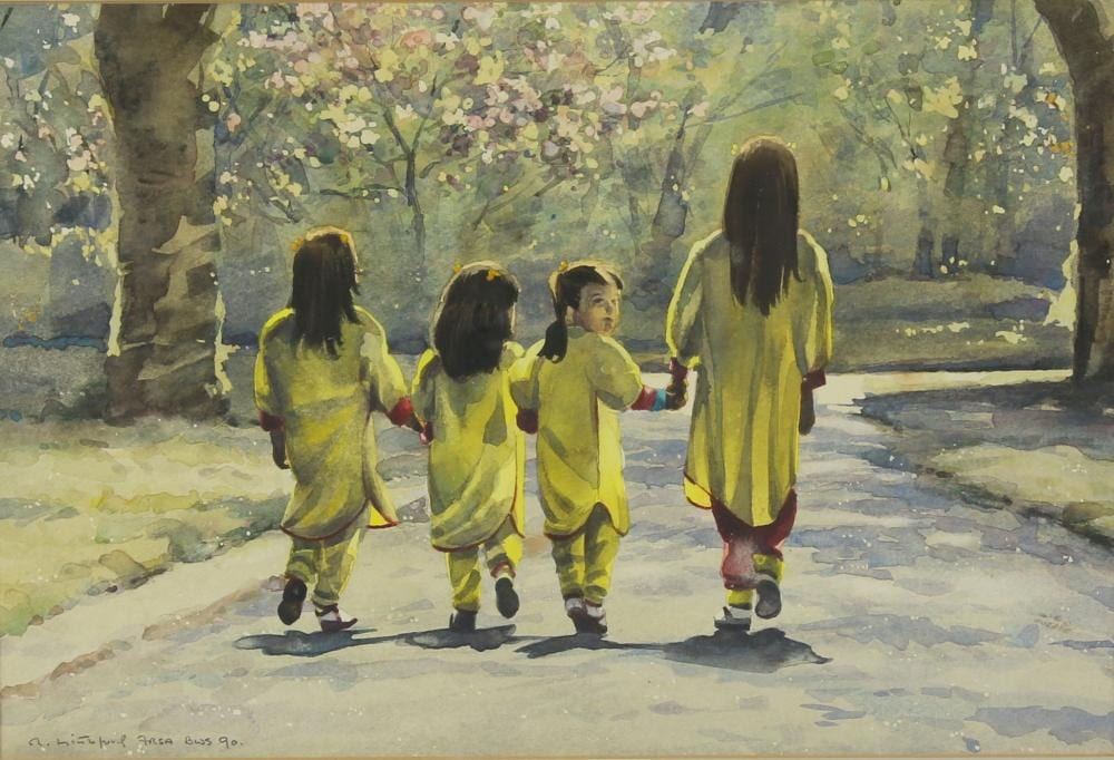 robert littleford british b 1940 study of four · Ewbank's · 2018-07-26 Robert Littleford comparable auction result: robert littleford british b 1940 study of four