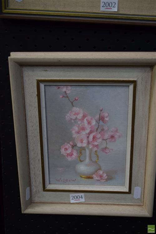 Clive Wilbow comparable auction result: clive wilbow 1908 1976 japonicas oil on board
