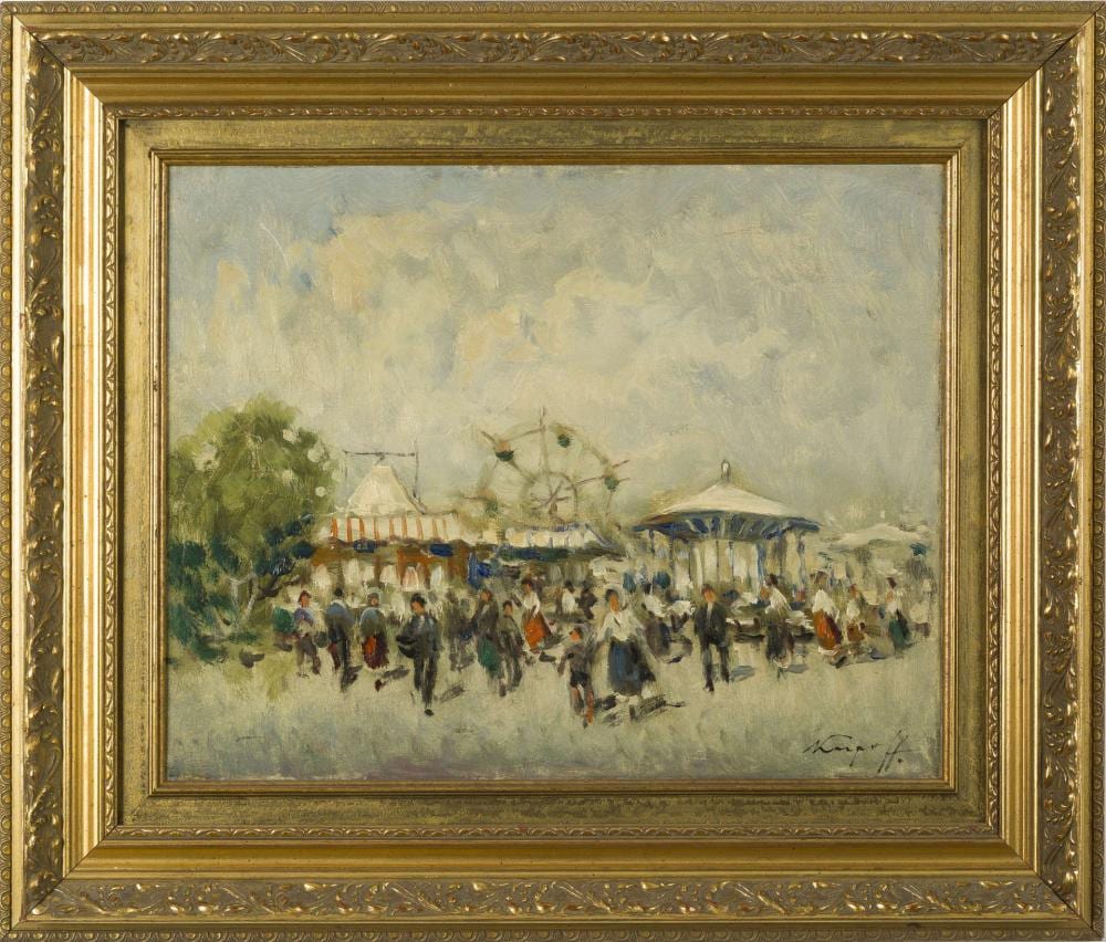 ivan giovanni karpoff russian 1898 1970 entrance to a country fair · Bourgeault-Horan Antiquarians · 2018-08-19 Ivan (1901) comparable auction result: ivan giovanni karpoff russian 1898 1970 entrance to a country fair