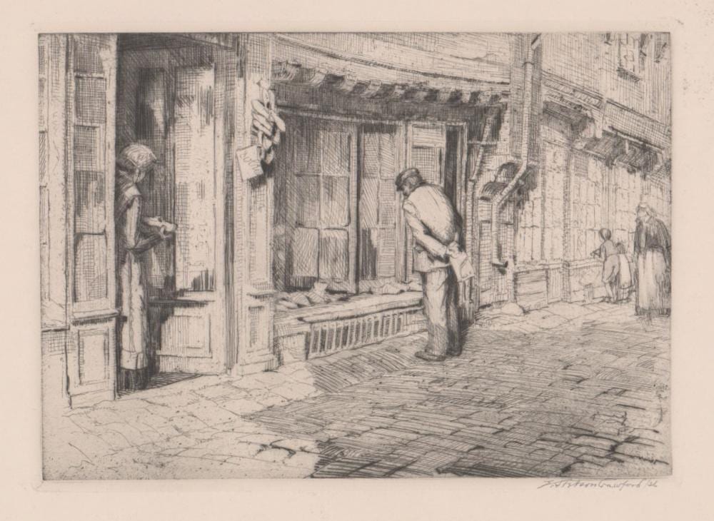 Earl Stetson Crawford comparable auction result: earl stetson crawford etching