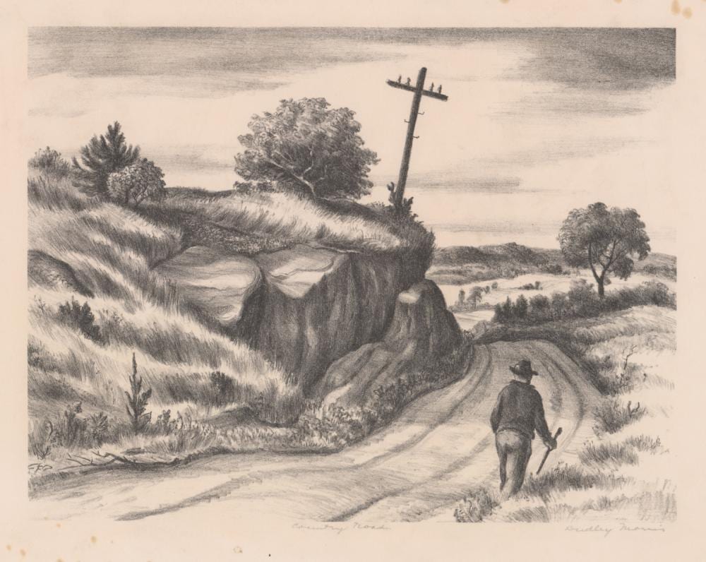 Dudley Morris comparable auction result: dudley morris lithograph