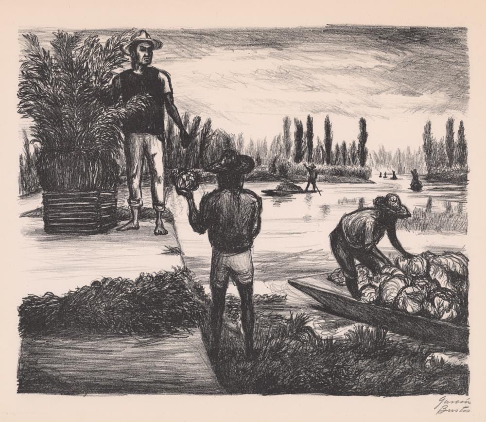 Arturo Garcia Bustos comparable auction result: arturo garcia bustos lithograph