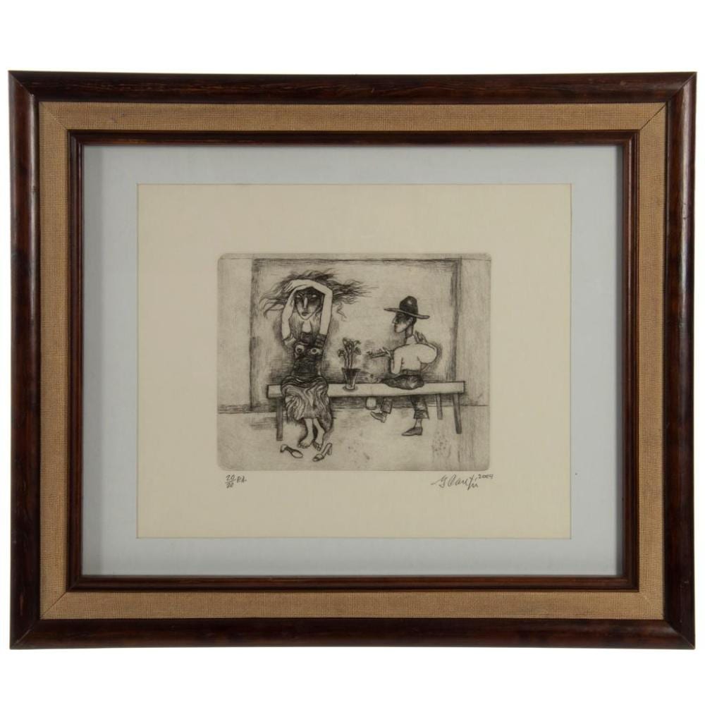 Gerardo Cantú comparable auction result: gerardo cant m xico 1934 sin t tulo grabado serie p a 20 20 firmado en ngulo inferior derecho fechado 2004