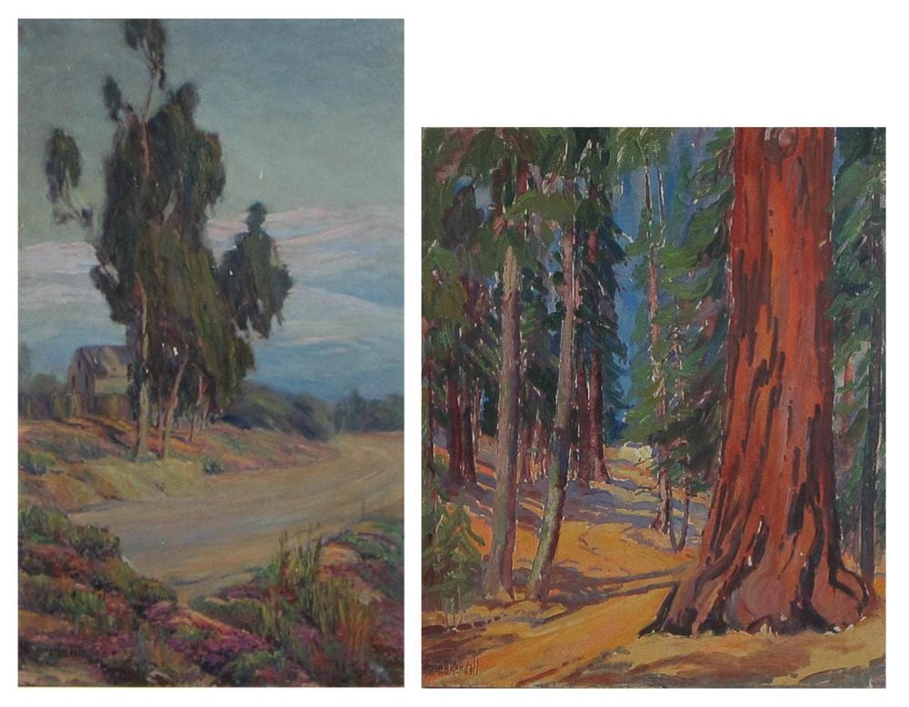 Marie Kendall comparable auction result: marie b kendall california 1885 1953 two oils