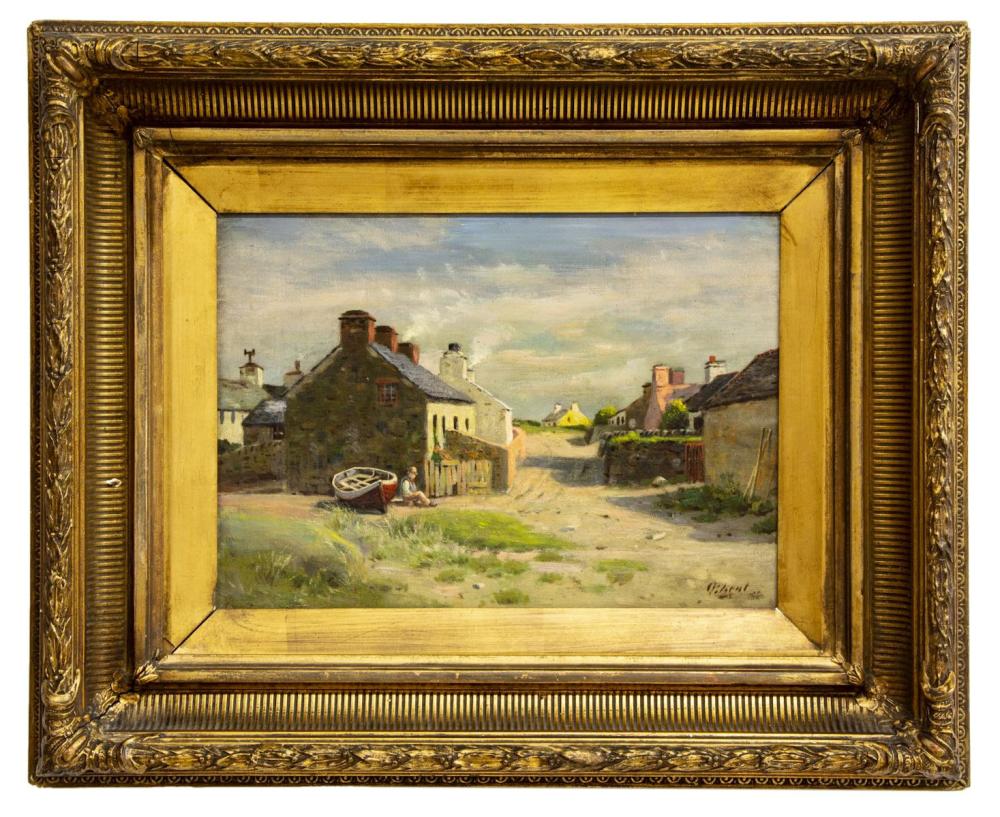 Peter Ghent comparable auction result: peter ghent 1856 1911 framed oil painting