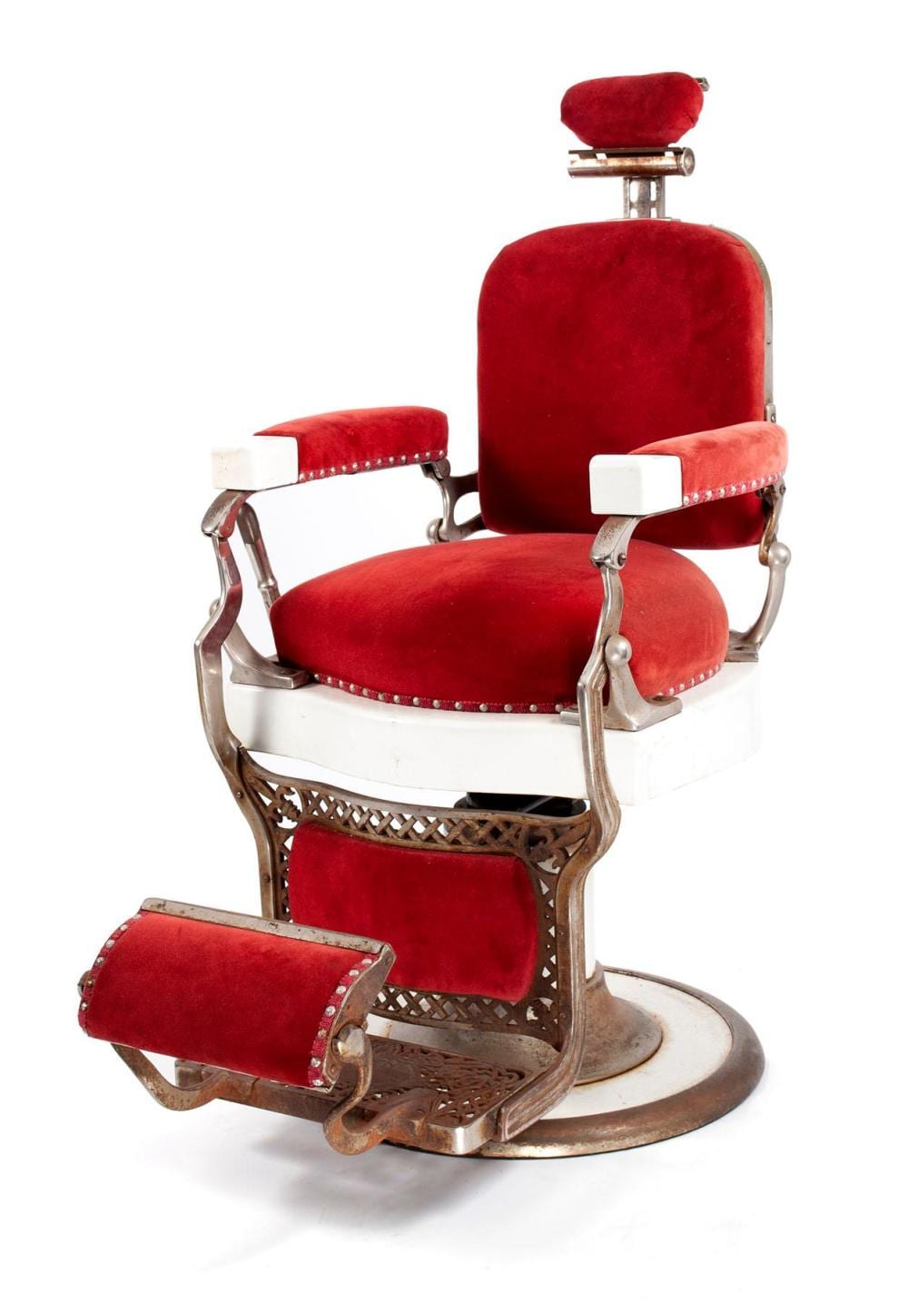 VINTAGE KOKEN BARBER CHAIR sold by Selkirk Auctioneers & Appraisers, lot 31 — auction record photograph