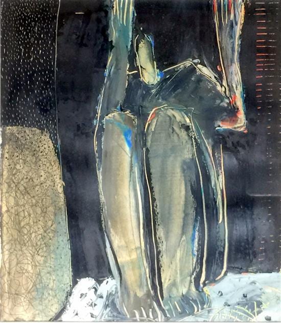 Barbara Licha comparable auction result: barbara licha b 1957 no 4 night time mixed media on paper