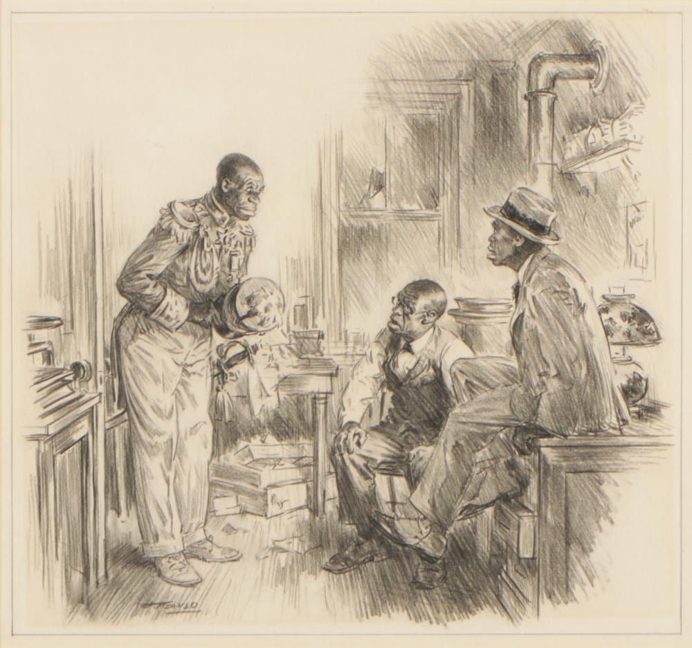 John F. Gould comparable auction result: john f gould american 1906 1996 signed drawing