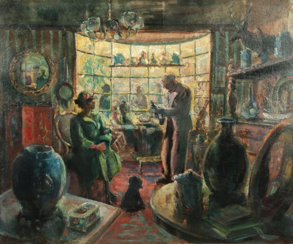 Harry Willson Watrous comparable auction result: harry willson watrous american 1857 1940 oil on board