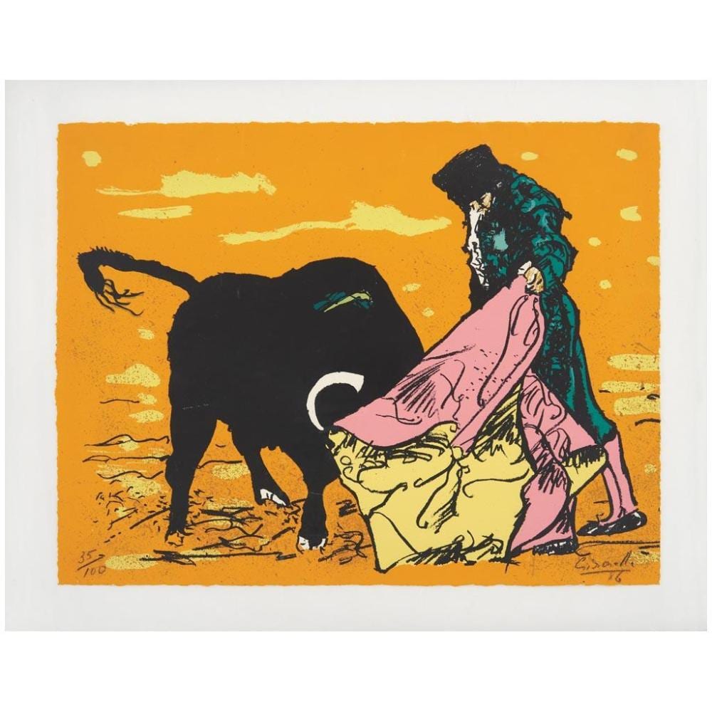Alberto Gironella comparable auction result: alberto gironella rafael de paula signed and dated 86 screenprint 35 100 33 x 43 cm 12 9 x 16 9 inches