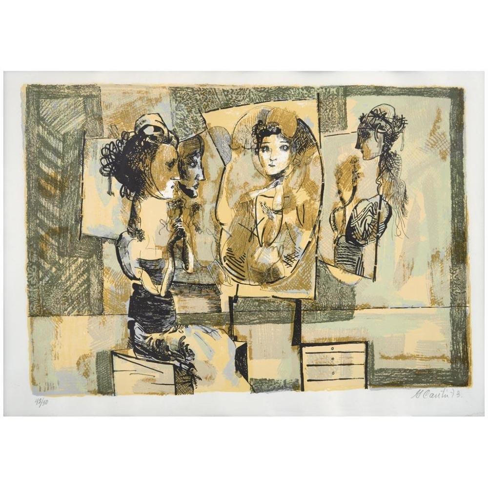 Gerardo Cantú comparable auction result: gerardo cant untitled signed and dated 73 screenprint 42 50 49 5 x 72 cm 19 4 x 11 4 inches