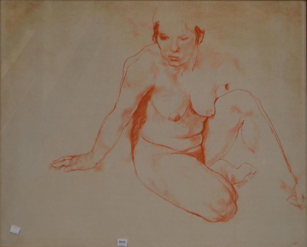 penny dowie nude pastel on paper 65 x 81 cm · Leonard Joel · 2018-08-09 Penny Dowie comparable auction result: penny dowie nude pastel on paper 65 x 81 cm