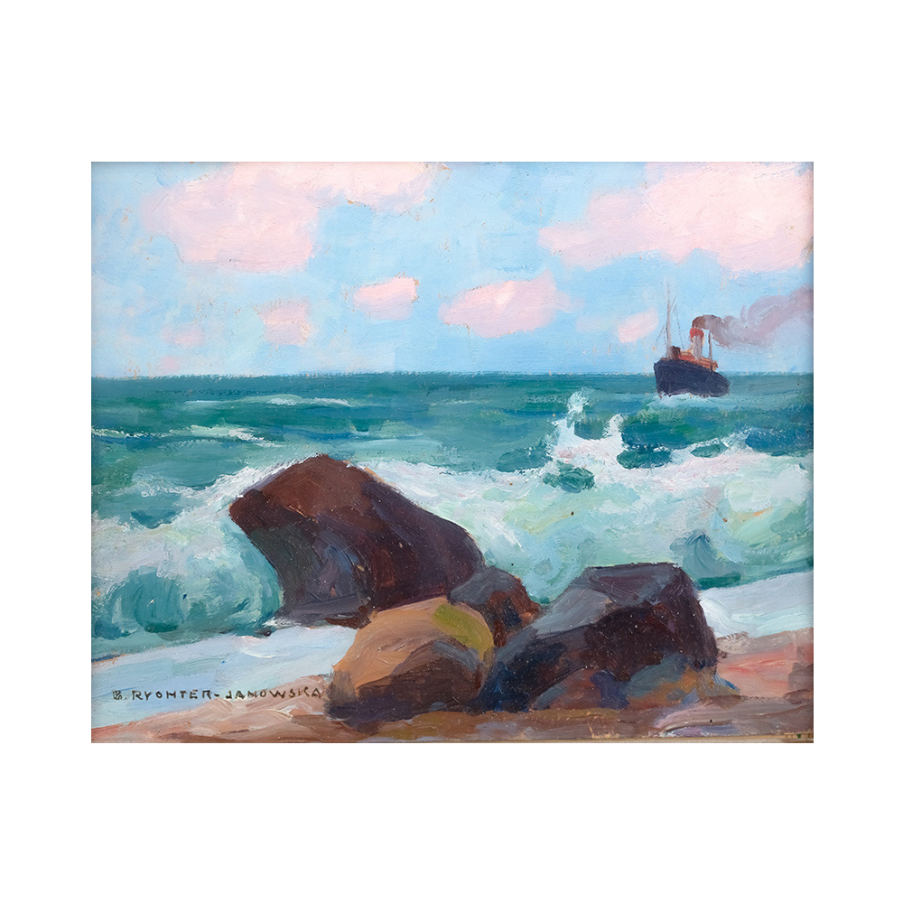 at the shore · Sopocki Dom Aukcyjny · 2018-08-25 Bronislawa Rychter comparable auction result: at the shore