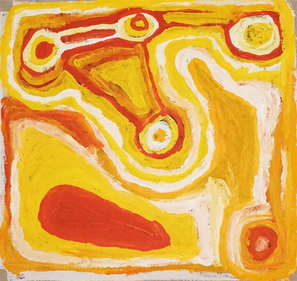 Nora Wompi Nungurrayi comparable auction result: nora wompi 1935 untitled 2001 61 x 61cm