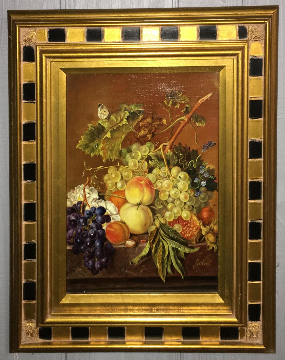 Francois Gabriel comparable auction result: francois gabriel oil on canvas still life of fruit