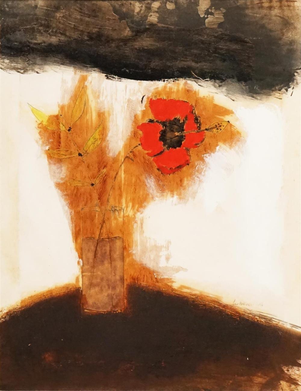 Leo McDowell comparable auction result: leo mcdowell 1936 2011 hibiscus 32 5 x 26cm