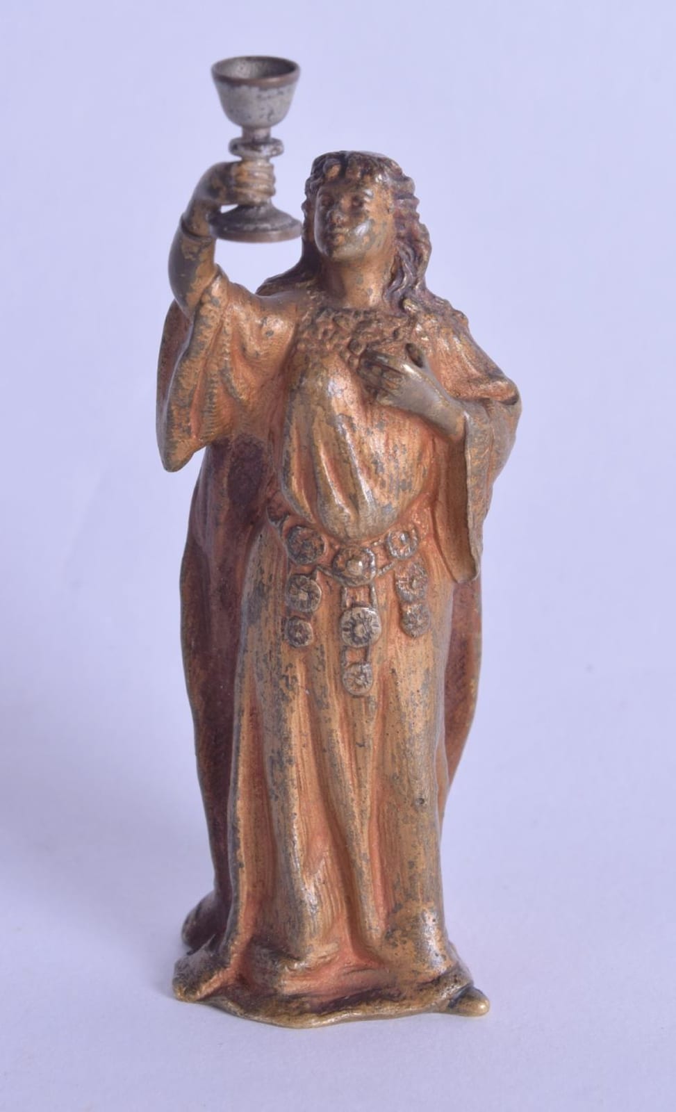 Francisco Infante comparable auction result: a late 19th century austrian cold painted bronze figure of a female by fran