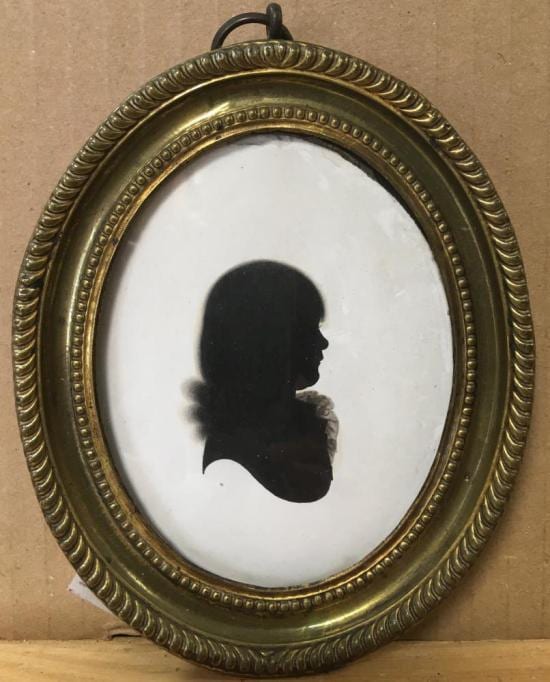 John Miers comparable auction result: john miers british 1758 1821 portrait of a boy profile to the right circa 1786 8 7 x 6 7cm 3 5 x 2 5in with portrait of a l
