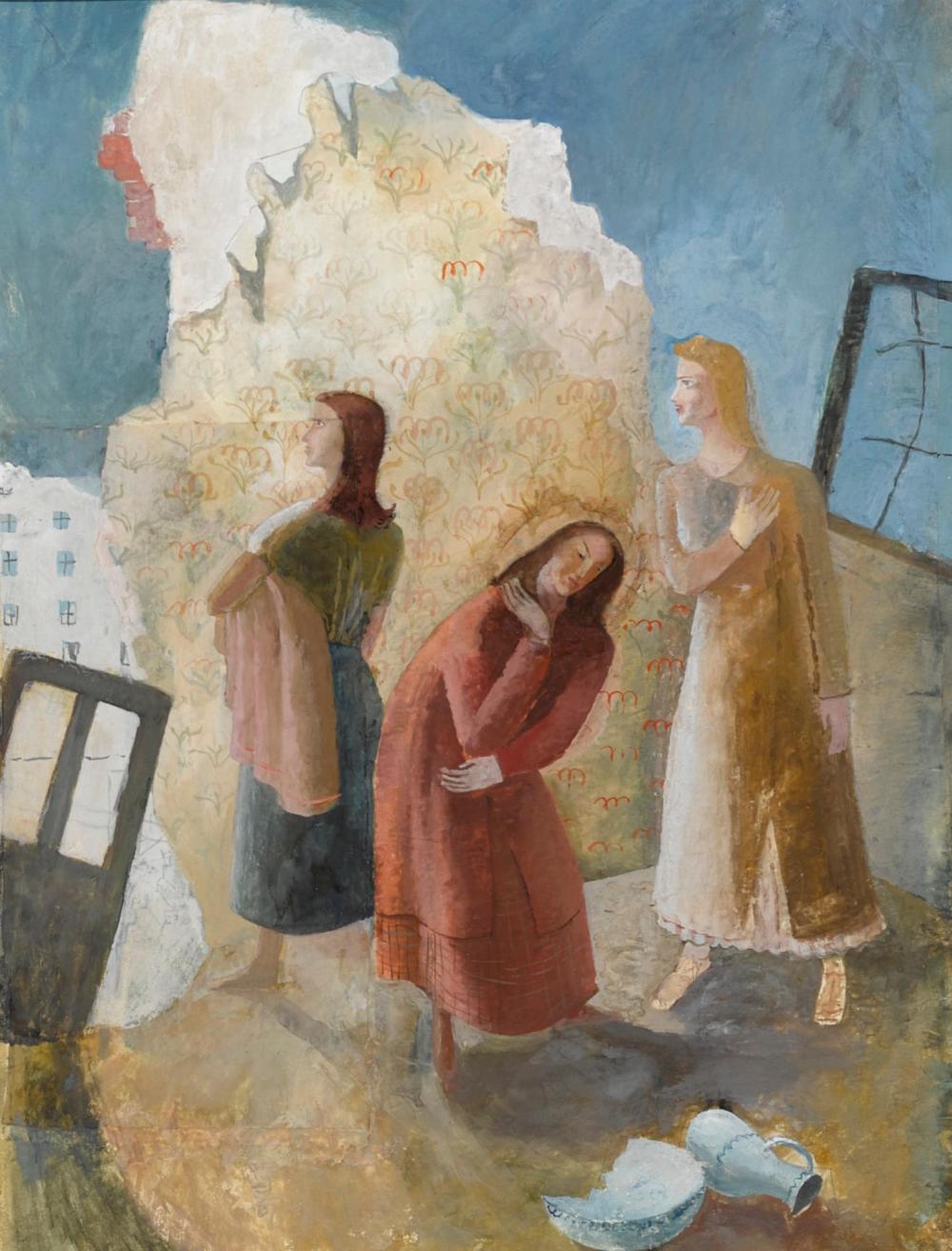 Elizabeth Vellacott comparable auction result: elisabeth vellacott room in bombed city