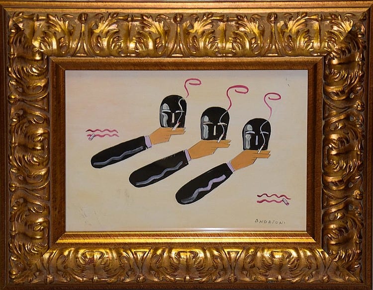 Cesare Andreoni comparable auction result: cesare andreoni italian 1903 1961 art deco watercolor 9 5 x 13 5