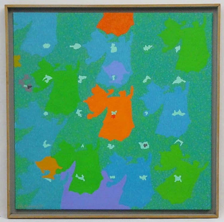 Eric Malthouse comparable auction result: eric malthouse 1914 1997 acrylic on canvas elegy for fun seven 1975