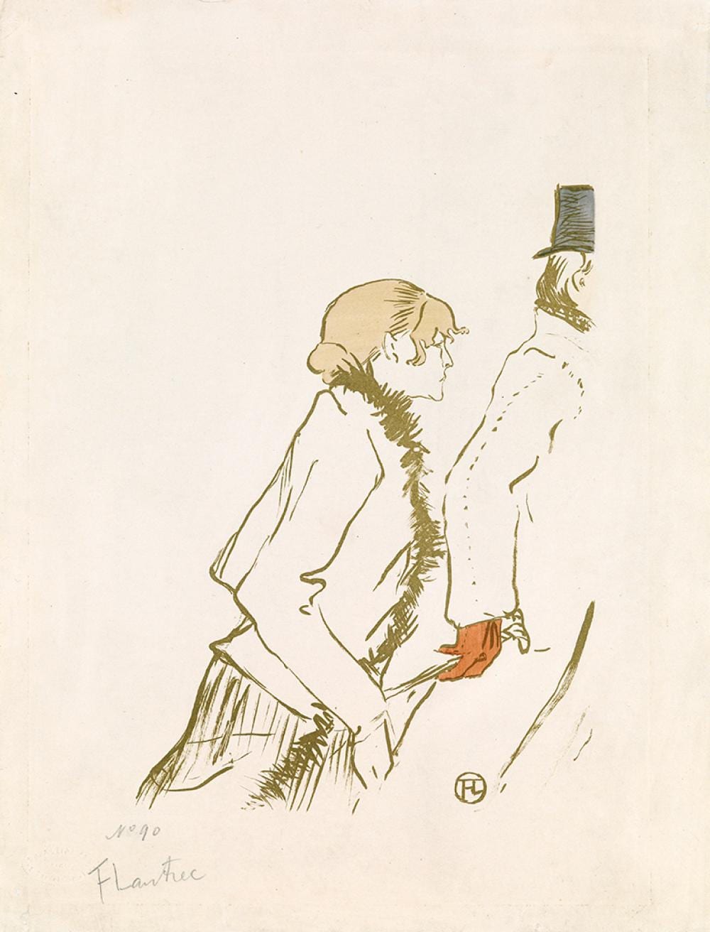 HENRI TOULOUSE-LAUTREC Pauvre Pierreuse! sold by Swann Auction Galleries, lot 102 — auction record photograph