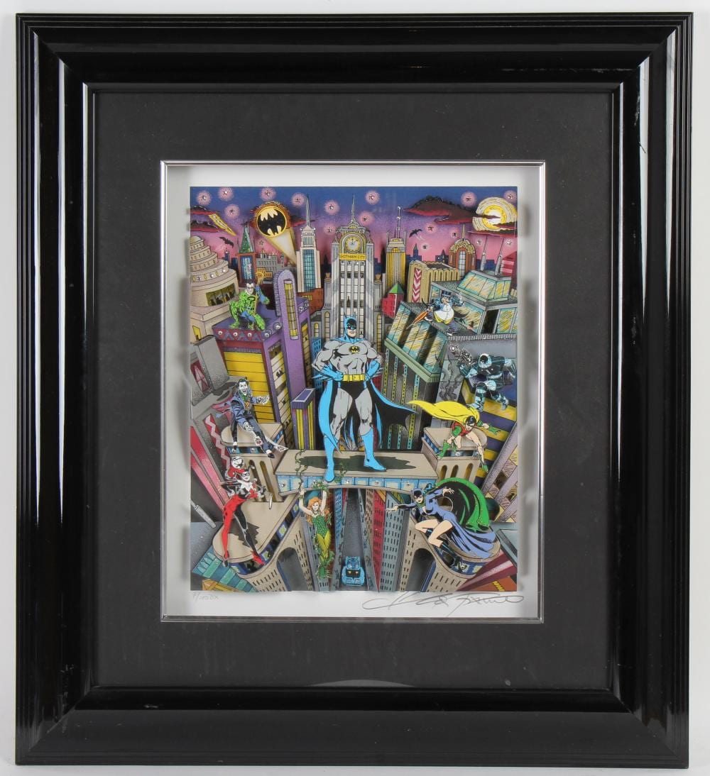 Charles Fazzino Batman 3D Serigraph w/ Art Drawing sold by Hill Auction Gallery, lot 264 — auction record photograph