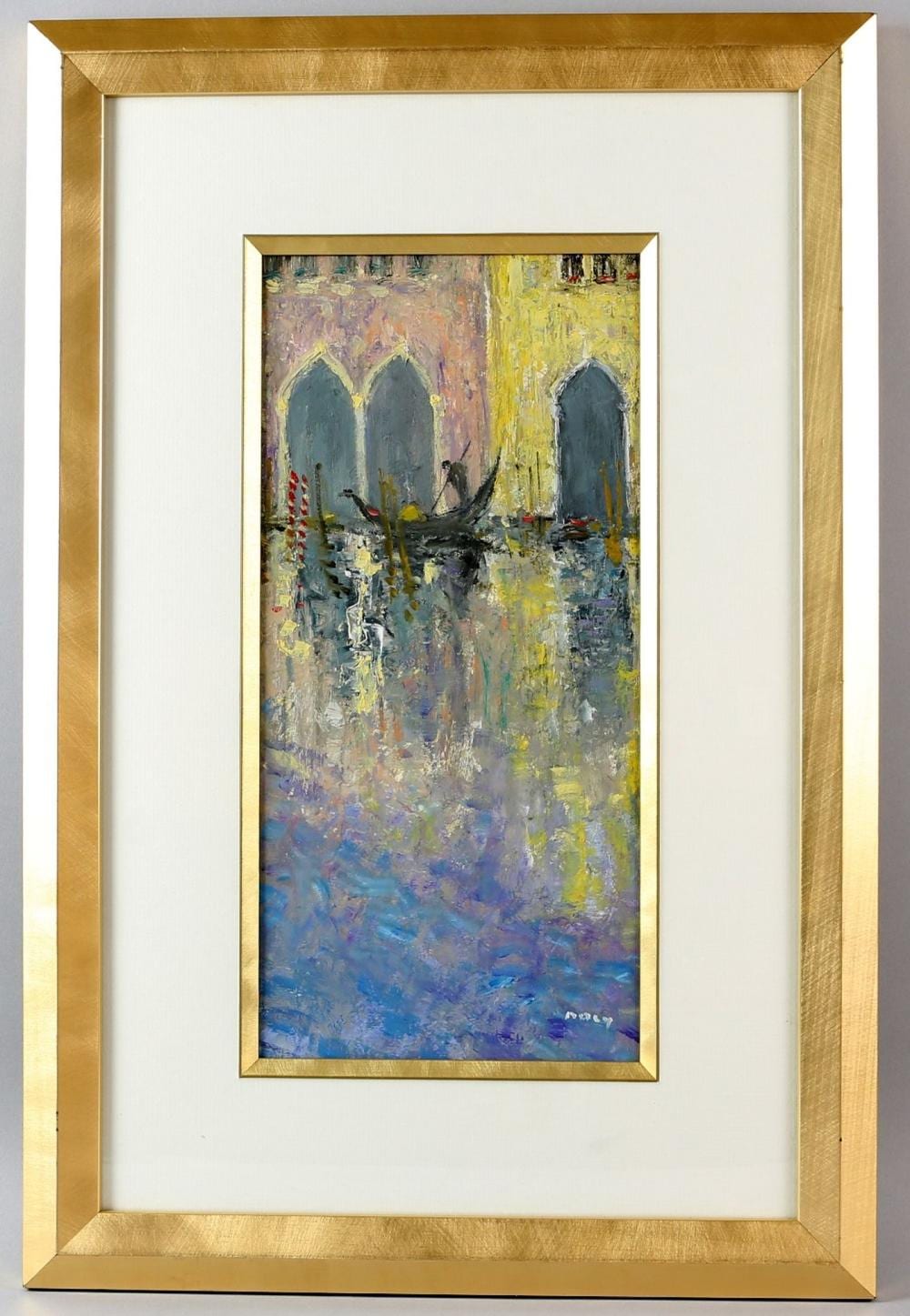 Michel Maly comparable auction result: michel maly french b 1936 gondolier on the gr