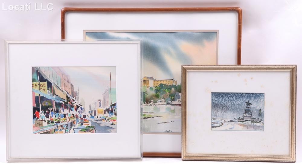 Howard N. Watson comparable auction result: howard n watson american b 1929 three watercolors