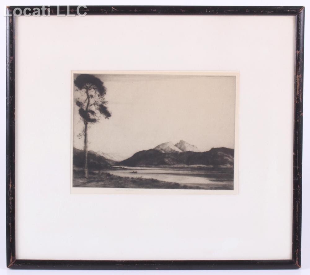 John George Mathieson comparable auction result: john george mathieson 1918 1940 etching
