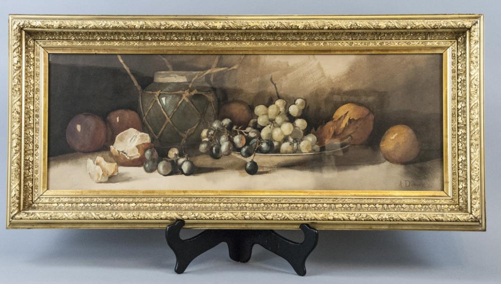 Arthur Dudley comparable auction result: arthur dudley signed still watercolor painting