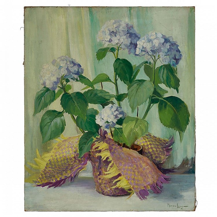 Marion Long comparable auction result: marion long o s a r c a still life oil on canvas unframed 30 ins x 25 ins 76 2 cms x 63 5 cms