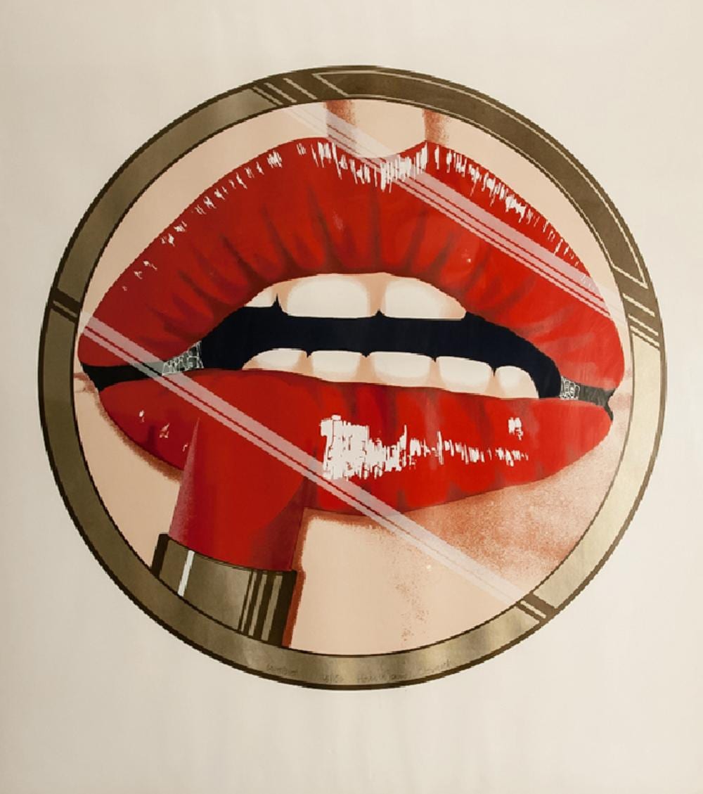 Harold James Cleworth comparable auction result: harold james cleworth lipstick compact lithograph