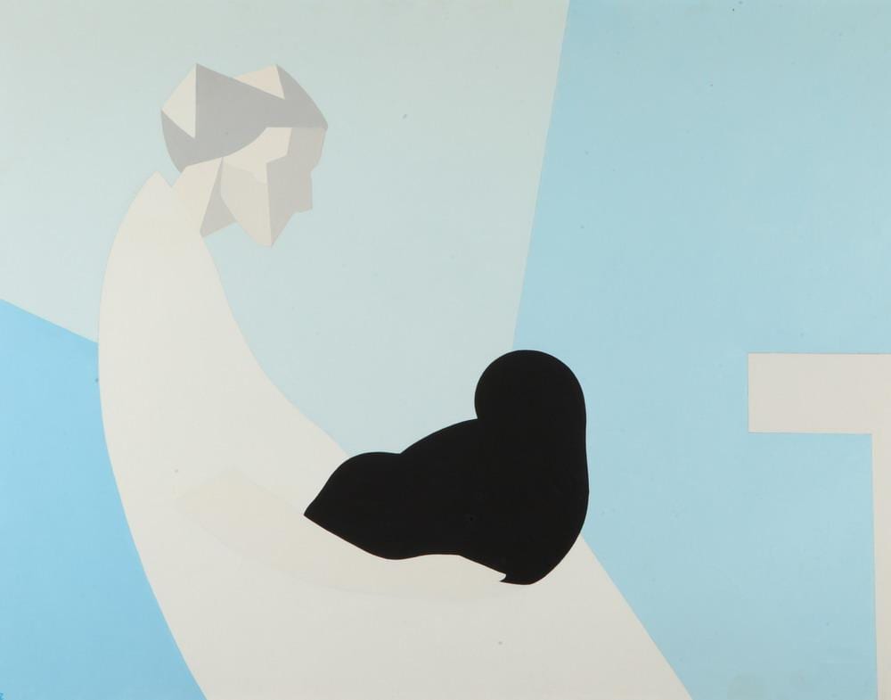 Andrea De Zerega comparable auction result: andrea de zerega american italian 1916 1990 mother and minum signed monogramed titled and dated 1959 verso oil on canvas