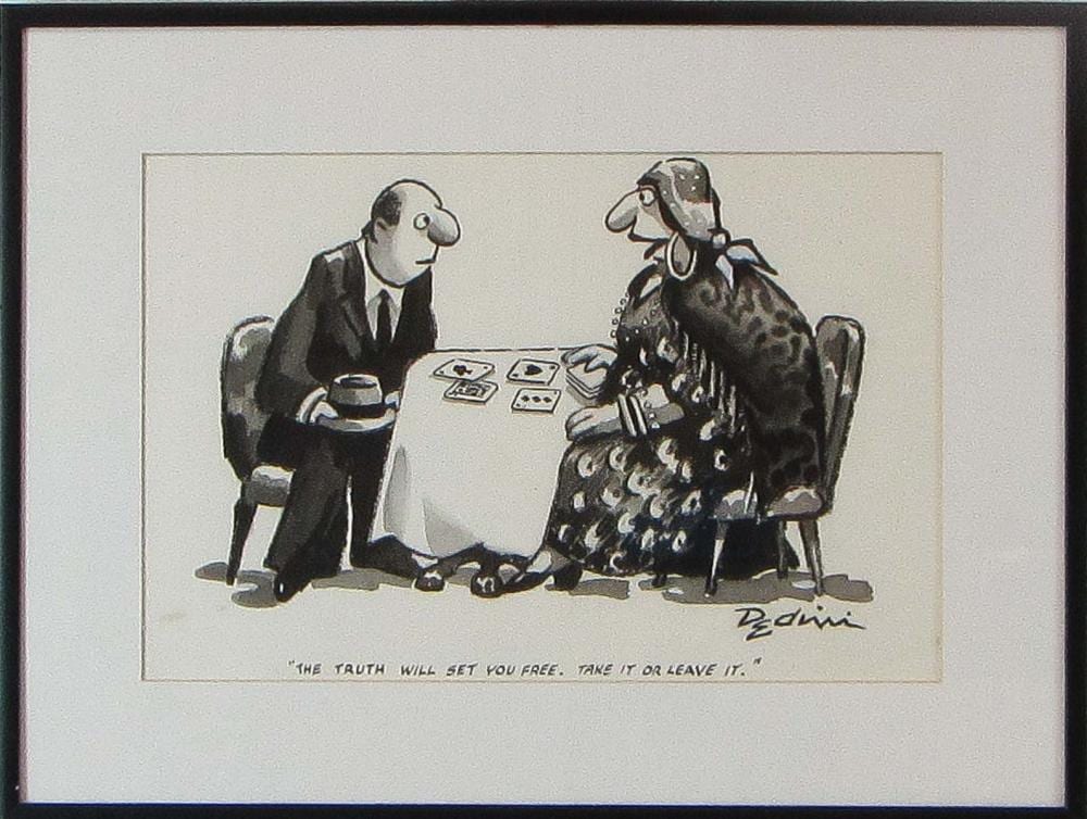 Eldon Lawrence Dedini comparable auction result: eldon dedini california 1921 2006 ink on paper