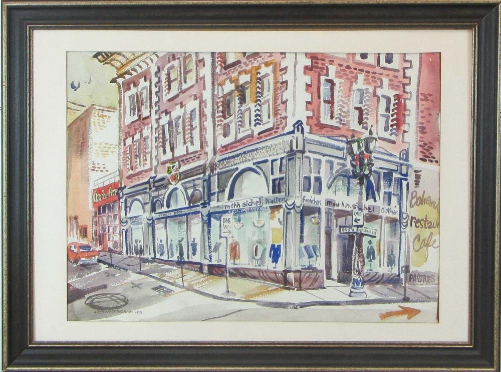 John Waddingham comparable auction result: john waddingham oregon 1915 2002 watercolor on