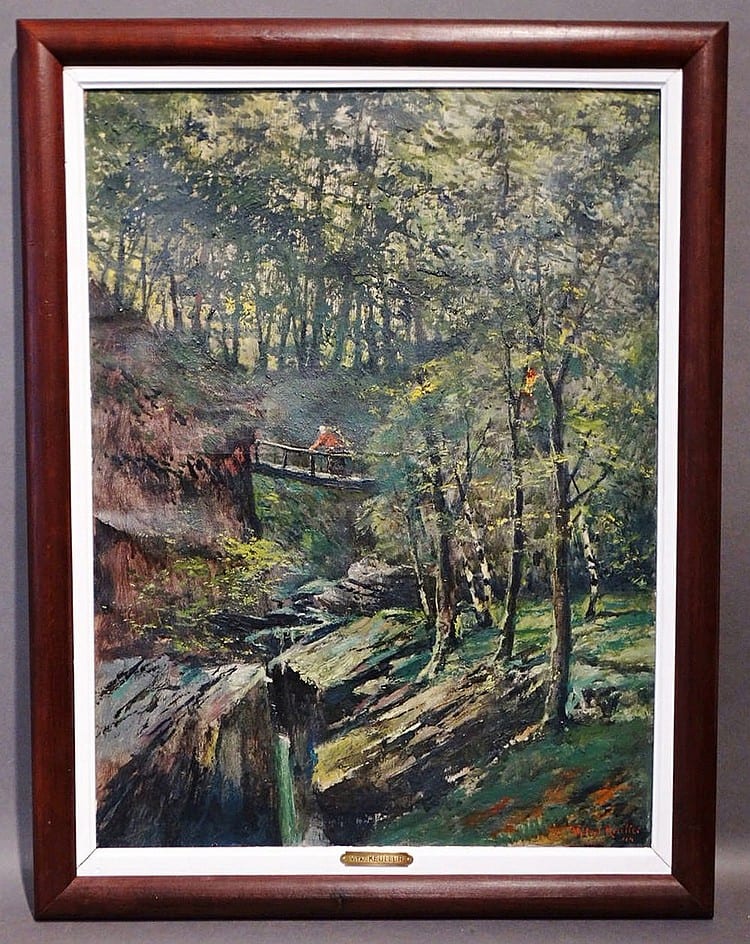 huile sur toile sign e vital keuller environs de spa 58x44 cm · Hotel des vente Legros · 2018-09-20 Vital Keuller comparable auction result: huile sur toile sign e vital keuller environs de spa 58x44 cm