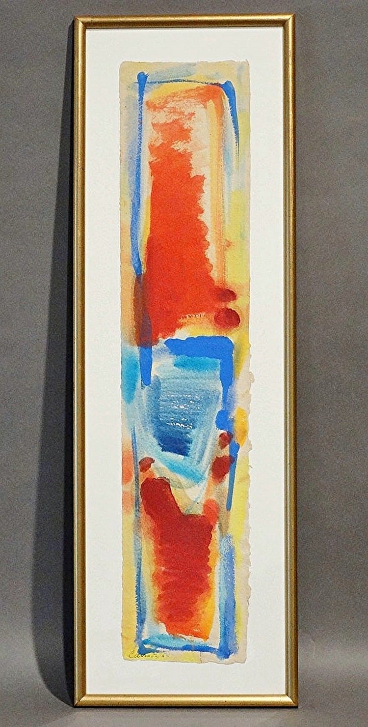 Michel Carrade comparable auction result: gouache sign e carrade composition dat e 66 65x15 cm