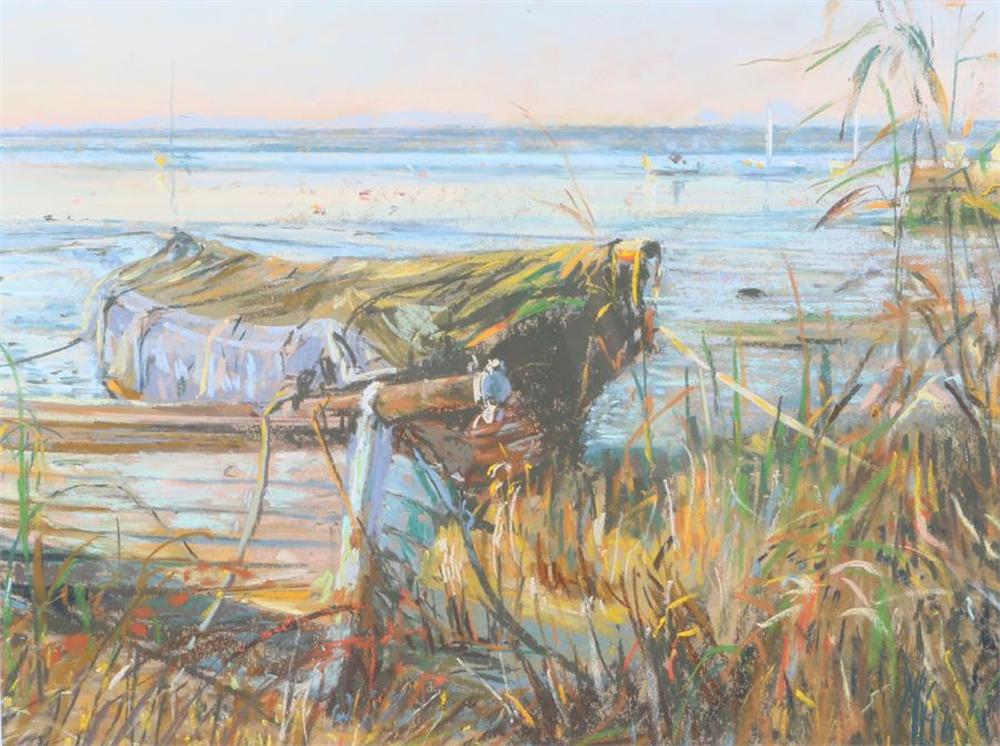 Margaret Glass comparable auction result: margaret glass pastel study titled to reverse r