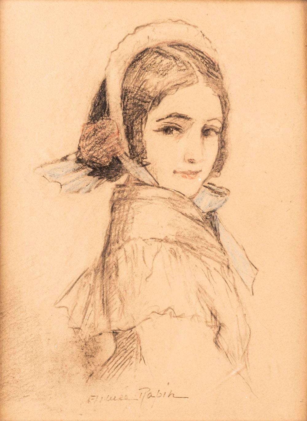 Aimée Rapin comparable auction result: aim e rapin 1869 1956 jeune femme