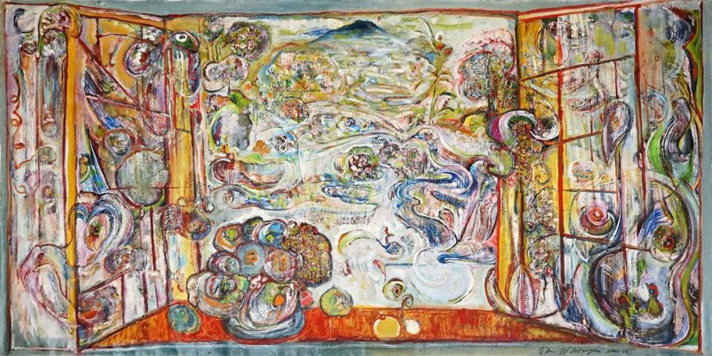 Ian Van Wieringen (1944 - ) - Bali, 2008 148 x 282cm sold by Lawsons, lot 528 — auction record photograph