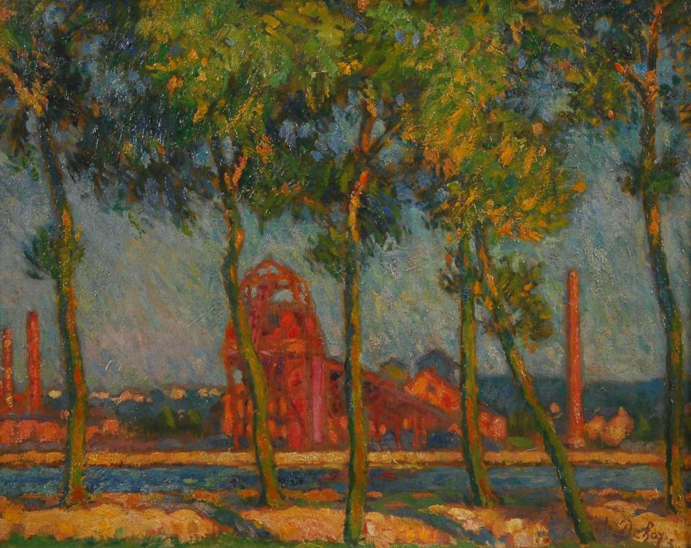 Charles Dehoy comparable auction result: charles dehoy 1872 1940 bord de canal