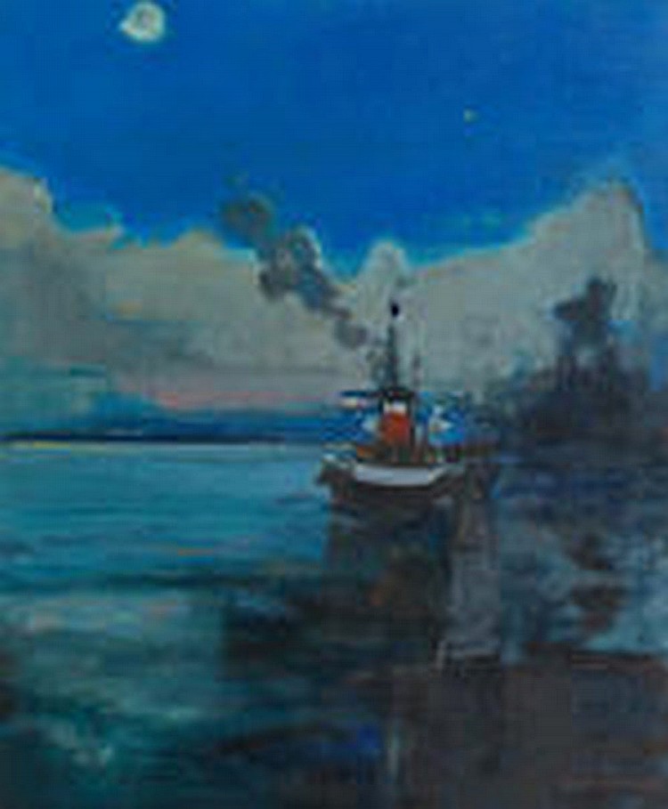 Norman Kirkham comparable auction result: norman kirkham born 1936 the waverley at dusk signed norman kirkham