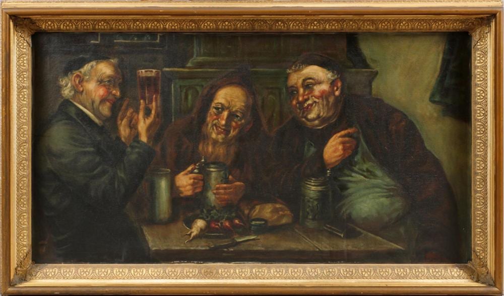 josef jungwirth oil on canvas monks · DuMouchelles · 2018-10-14 Josef Jungwirth comparable auction result: josef jungwirth oil on canvas monks