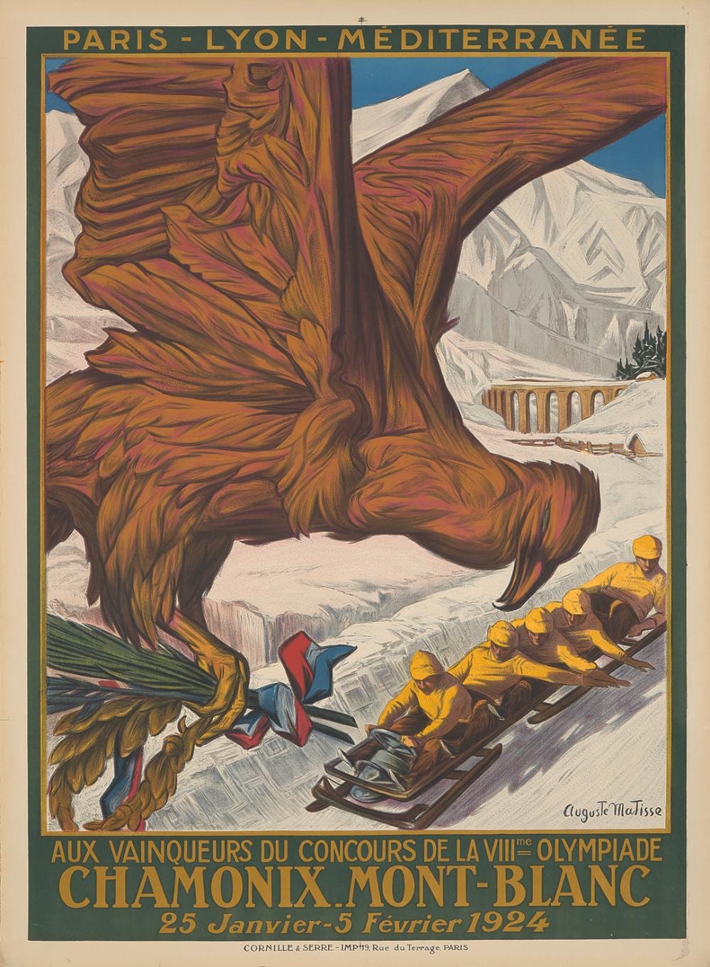 Auguste Matisse comparable auction result: chamonix mont blanc 1924