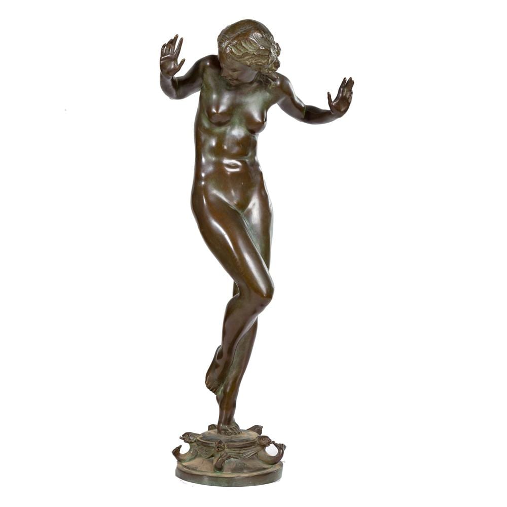 Harriet W. Frishmuth. Scherzo bronze fountain sold by Alex Cooper, lot 2240 — auction record photograph