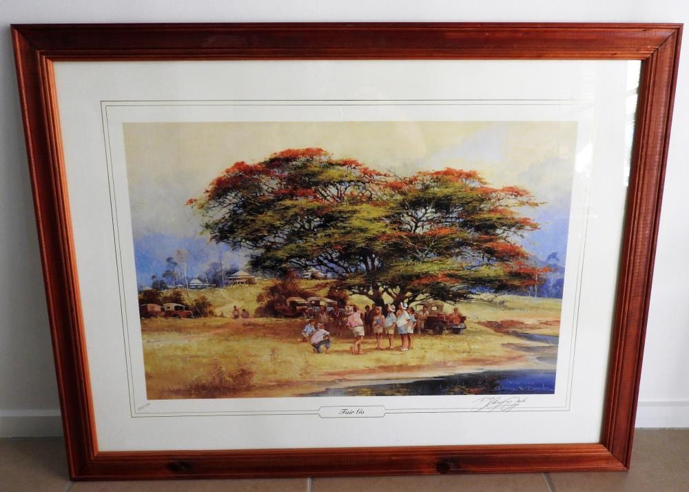 A Framed Darcy Doyle Print sold by Danielle Elizabeth Antique & Estate Auctioneers, lot 194 — auction record photograph