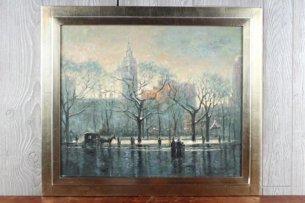 Arthur Goodwin comparable auction result: arthur goodwin 1864 1929 new england cityscape