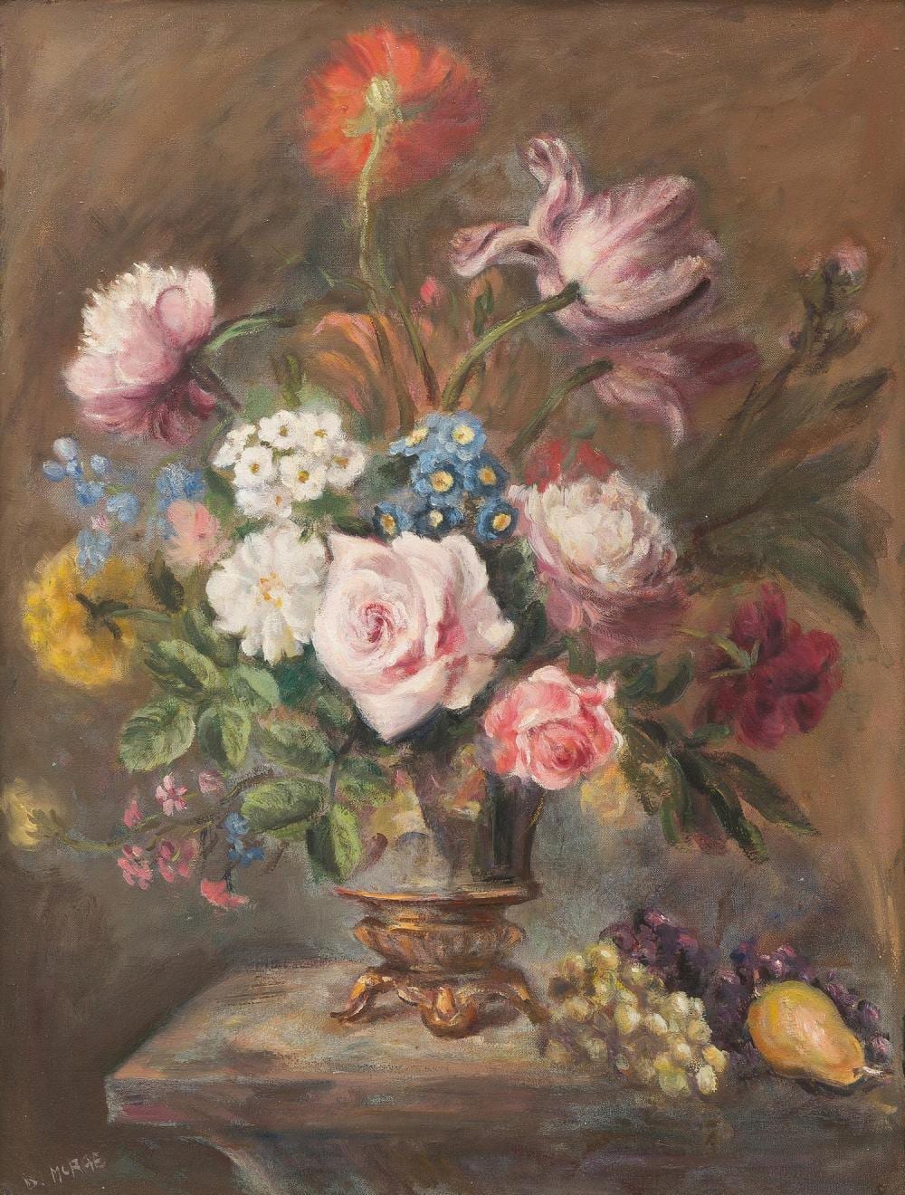 Dora McRae comparable auction result: dora mcrae 1908 2003 still life oil on board